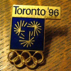 Toronto Olympic Games Bid 1996 Vintage Lapel Pin